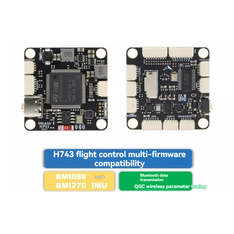 Drone Gimbal Controller - MicoAir743 V2 フライトコントローラー デュアルIMU Bluetoothチューニング APM